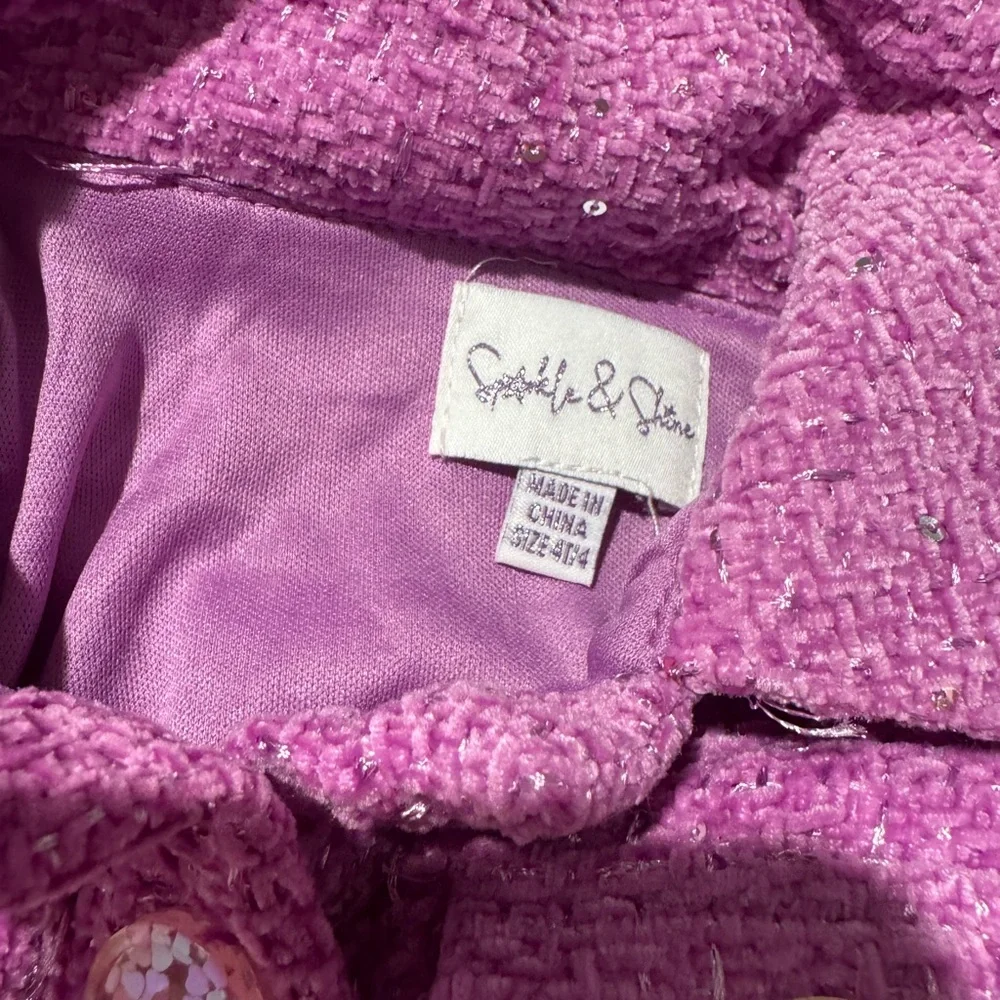 Sparkle & Shine Toddler‎ Girl Tweed Set – Size 4T – New